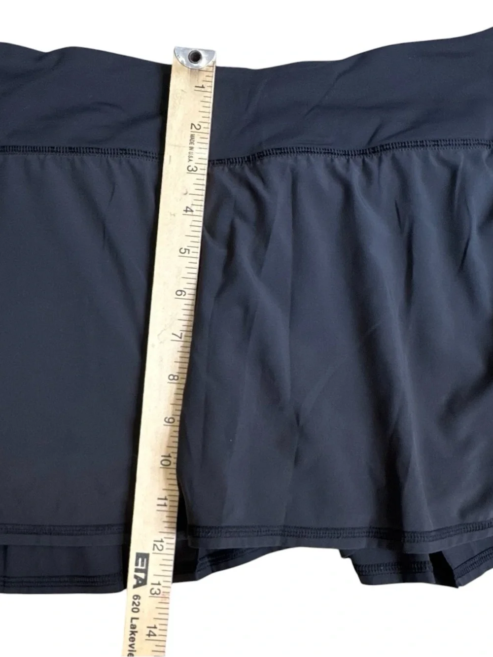Lululemon Pace Rival Black Pleated Tennis Golf Skort Size 6